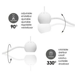 BAUHAUS Home Sweet Home LED-Wandstrahler Bollo Flex 5,8 W, L X B X H: 14 X 14 X 11,5 Cm, Sandweiß, Warmweiß 11 BAUHAUS Home Sweet Home LED-Wandstrahler Bollo Flex 5,8 W, L X B X H: 14 X 14 X 11,5 Cm, Sandweiß, Warmweiß -Bauhaus Home 12 3943