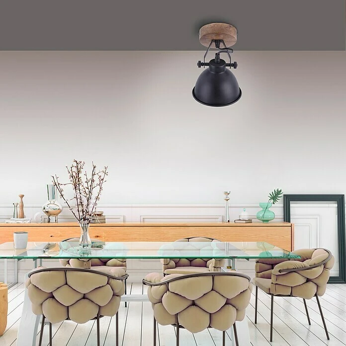 BAUHAUS LeuchtenDirekt Samia Wandstrahler 40 W, L X B X H: 22,5 X 15,5 X 15,5 Cm, Schwarz, E14 4 BAUHAUS LeuchtenDirekt Samia Wandstrahler 40 W, L X B X H: 22,5 X 15,5 X 15,5 Cm, Schwarz, E14 – Bild 2