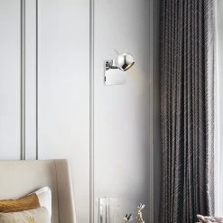 BAUHAUS Home Sweet Home LED-Wandstrahler Bollo 5,8 W, L X B X H: 14 X 14 X 11,5 Cm, Chrom, Warmweiß