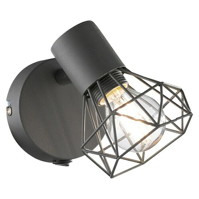 BAUHAUS Honsel Leuchten Wandleuchte Rund Ran 40 W, Grau/Nickel, E14 3 BAUHAUS Honsel Leuchten Wandleuchte Rund Ran 40 W, Grau/Nickel, E14