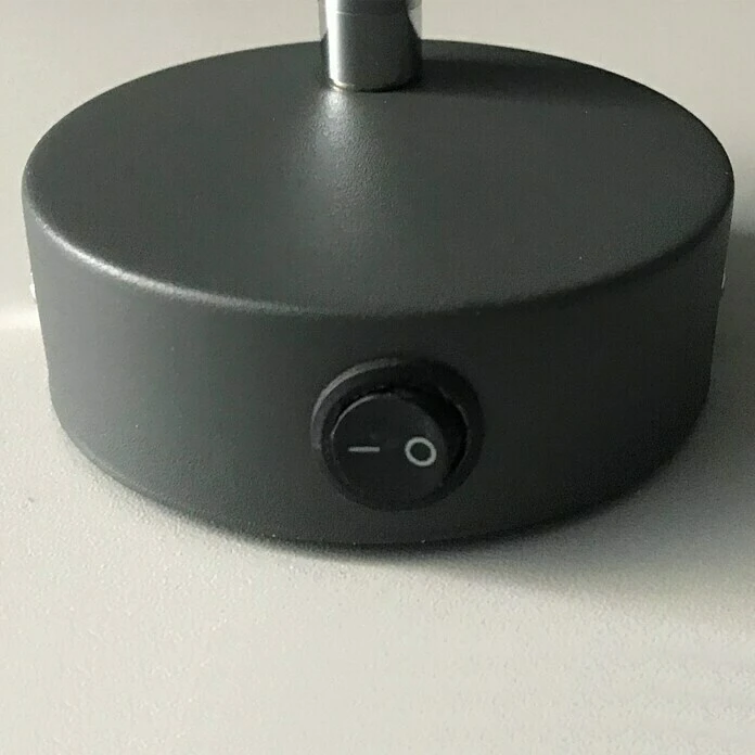 BAUHAUS Honsel Leuchten Wandleuchte Rund Ran 40 W, Grau/Nickel, E14 5 BAUHAUS Honsel Leuchten Wandleuchte Rund Ran 40 W, Grau/Nickel, E14 – Bild 3