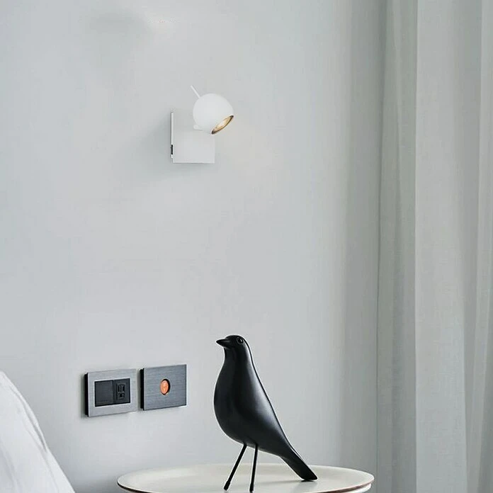 BAUHAUS Home Sweet Home LED-Wandstrahler Bollo 5,8 W, L X B X H: 14 X 14 X 11,5 Cm, Sandweiß, Warmweiß 4 BAUHAUS Home Sweet Home LED-Wandstrahler Bollo 5,8 W, L X B X H: 14 X 14 X 11,5 Cm, Sandweiß, Warmweiß – Bild 2