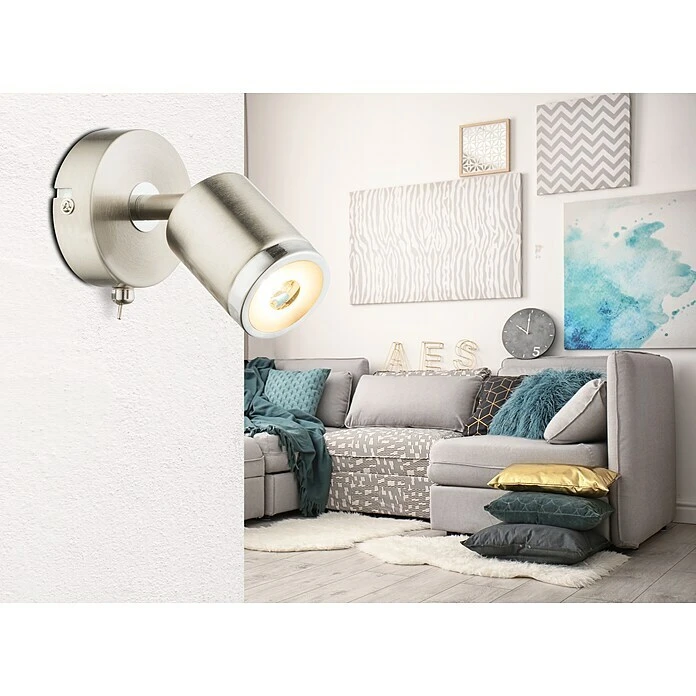 BAUHAUS Tween Light LED-Wandstrahler Star 5 W, L X B X H: 14 X 8 X 12 Cm, Nickel Matt, Warmweiß 6 BAUHAUS Tween Light LED-Wandstrahler Star 5 W, L X B X H: 14 X 8 X 12 Cm, Nickel Matt, Warmweiß – Bild 4