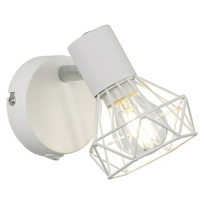 BAUHAUS Honsel Leuchten Wandleuchte Rund Ran 40 W, Weiß-sanitiniert, E14 3 BAUHAUS Honsel Leuchten Wandleuchte Rund Ran 40 W, Weiß-sanitiniert, E14 – Bild 2