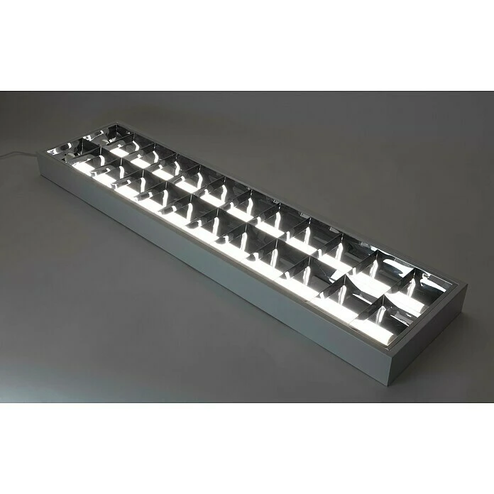 BAUHAUS Ritter Leuchten Bürobeleuchtung Profiline 2-flammig, 2 X 18 W, Weiß 4 BAUHAUS Ritter Leuchten Bürobeleuchtung Profiline 2-flammig, 2 X 18 W, Weiß – Bild 2