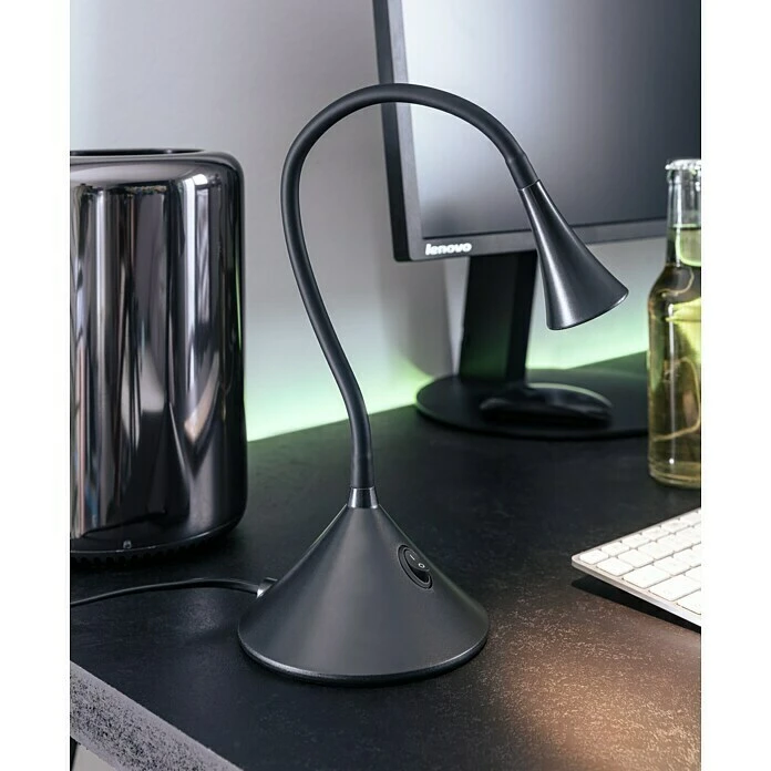 BAUHAUS Reality Leuchten LED-Tischleuchte Viper 3 W, Schwarz, Schwarz, Warmweiß 4 BAUHAUS Reality Leuchten LED-Tischleuchte Viper 3 W, Schwarz, Schwarz, Warmweiß – Bild 2