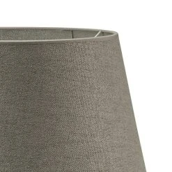 BAUHAUS Home Sweet Home Lampenschirm Melrose Ø X H: 20 X 13 Cm, Hellgrau, Stoff, Rund -Bauhaus Home 12 455