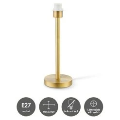BAUHAUS Home Sweet Home Lampenfuß Stick 40 W, Farbe: Messing, Höhe: 39 Cm 10 BAUHAUS Home Sweet Home Lampenfuß Stick 40 W, Farbe: Messing, Höhe: 39 Cm -Bauhaus Home 12 47