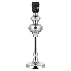 BAUHAUS Home Sweet Home Lampenfuß Bima 40 W, Farbe: Chrom, Höhe: 35,6 Cm