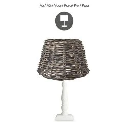 BAUHAUS Home Sweet Home Lampenschirm Roseau 20 Cm, Dunkelbraun, Rattan, Oval 13 BAUHAUS Home Sweet Home Lampenschirm Roseau 20 Cm, Dunkelbraun, Rattan, Oval -Bauhaus Home 12 507