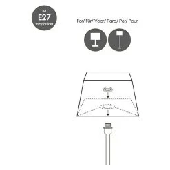 BAUHAUS Home Sweet Home Lampenschirm Largo L X B X H: 19 X 35 X 19 Cm, Castlerock, Stoff, Eckig 11 BAUHAUS Home Sweet Home Lampenschirm Largo L X B X H: 19 X 35 X 19 Cm, Castlerock, Stoff, Eckig -Bauhaus Home 12 516