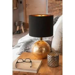 BAUHAUS Tween Light Tischleuchte Gala 48 W, Schwarz/Gold, G9