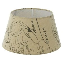 BAUHAUS Eglo Lampenschirm 1+1 Vintage Ø X H: 25 X 14 Cm, Braun, Textil