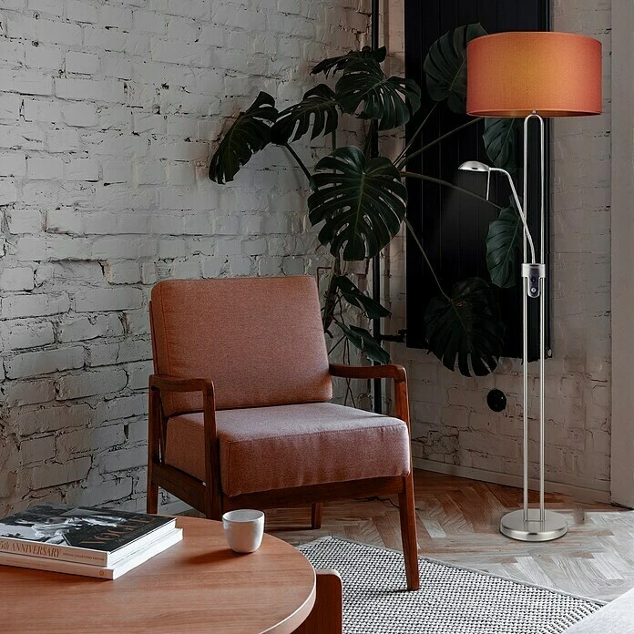 BAUHAUS Home Sweet Home Lampenschirm Canvas 50 Cm, Spanish Red, Baumwolle, Rund 4 BAUHAUS Home Sweet Home Lampenschirm Canvas 50 Cm, Spanish Red, Baumwolle, Rund – Bild 2