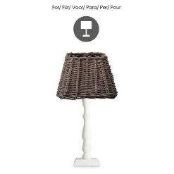 BAUHAUS Home Sweet Home Lampenschirm Roseau L X B X H: 20 X 20 X 14 Cm, Dunkelbraun, Rattan, Eckig -Bauhaus Home 12 551