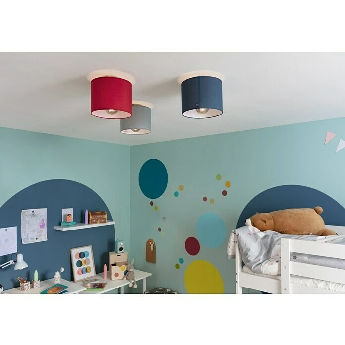 BAUHAUS Home Sweet Home Lampenschirm Bling Ø X H: 40 X 22 Cm, Pompeian Red, Baumwolle, Rund 5 BAUHAUS Home Sweet Home Lampenschirm Bling Ø X H: 40 X 22 Cm, Pompeian Red, Baumwolle, Rund – Bild 3