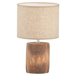 Alternative view of BAUHAUS Honsel Leuchten Tischleuchte Malik 40 W, L X B X H: 20 X 20 X 35 Cm, Holz, E14
