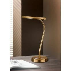 BAUHAUS Trio Leuchten LED-Tischleuchte Curtis 4 W, L X B X H: 15 X 18 X 35 Cm, Gold, Warmweiß 7 BAUHAUS Trio Leuchten LED-Tischleuchte Curtis 4 W, L X B X H: 15 X 18 X 35 Cm, Gold, Warmweiß -Bauhaus Home 12 599