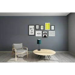 BAUHAUS Tween Light Tischleuchte Velvet 60 W, Petrol/Schwarz, E27 -Bauhaus Home 12 616