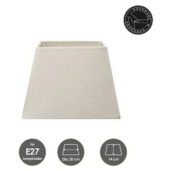 BAUHAUS Home Sweet Home Lampenschirm Melrose L X B X H: 20 X 20 X 14 Cm, Warm White, Stoff, Eckig 10 BAUHAUS Home Sweet Home Lampenschirm Melrose L X B X H: 20 X 20 X 14 Cm, Warm White, Stoff, Eckig -Bauhaus Home 12 62