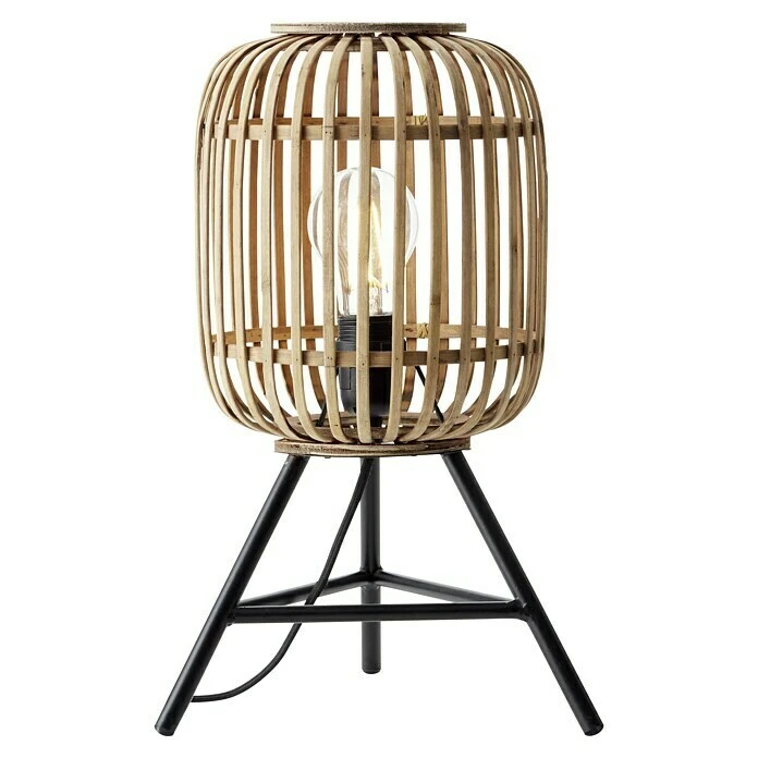 BAUHAUS Brilliant Woodrow Tischleuchte Hellbraun, E27, 60 W 4 BAUHAUS Brilliant Woodrow Tischleuchte Hellbraun, E27, 60 W – Bild 2