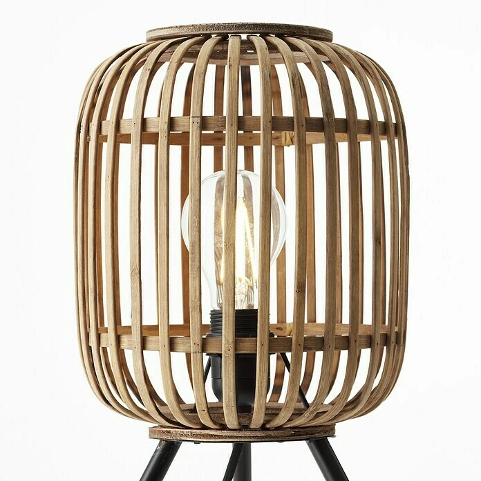 BAUHAUS Brilliant Woodrow Tischleuchte Hellbraun, E27, 60 W 6 BAUHAUS Brilliant Woodrow Tischleuchte Hellbraun, E27, 60 W – Bild 4