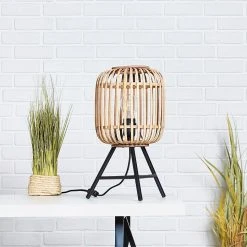 BAUHAUS Brilliant Woodrow Tischleuchte Hellbraun, E27, 60 W 13 BAUHAUS Brilliant Woodrow Tischleuchte Hellbraun, E27, 60 W -Bauhaus Home 12 634