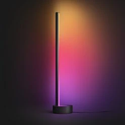 BAUHAUS Philips Hue LED-Tischleuchte Gradient Signe L X B X H: 11,1 X 11,1 X 55,3 Cm, Schwarz, Mehrfarbig