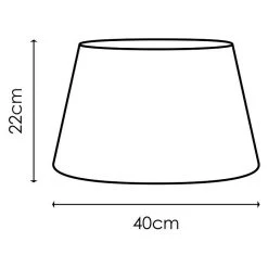 BAUHAUS Home Sweet Home Lampenschirm Largo Ø X H: 40 X 22 Cm, Castlerock, Stoff, Rund 10 BAUHAUS Home Sweet Home Lampenschirm Largo Ø X H: 40 X 22 Cm, Castlerock, Stoff, Rund -Bauhaus Home 12 648