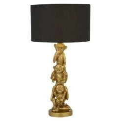 BAUHAUS Searchlight Deko-Tischleuchte L X B X H: 28 X 28 X 51,5 Cm, Schwarz, E27