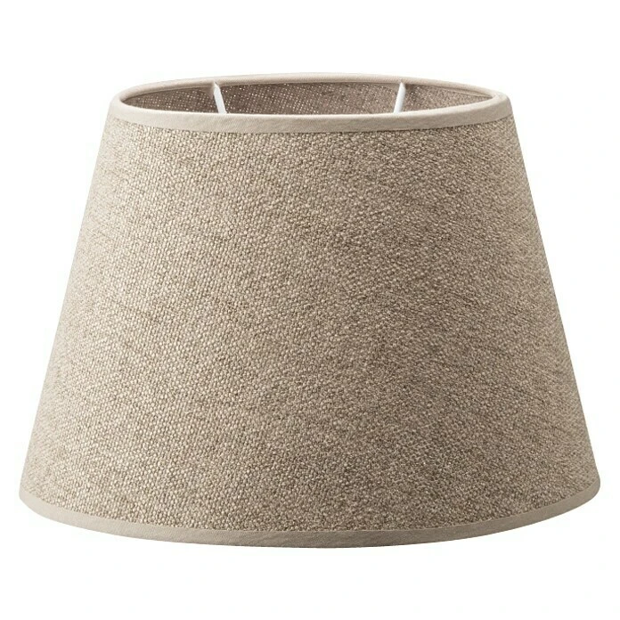BAUHAUS Home Sweet Home Lampenschirm Melrose Ø X H: 24 X 16 Cm, Taupe, Stoff, Oval 3 BAUHAUS Home Sweet Home Lampenschirm Melrose Ø X H: 24 X 16 Cm, Taupe, Stoff, Oval