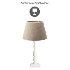 BAUHAUS Home Sweet Home Lampenschirm Melrose Ø X H: 24 X 16 Cm, Taupe, Stoff, Oval 10 BAUHAUS Home Sweet Home Lampenschirm Melrose Ø X H: 24 X 16 Cm, Taupe, Stoff, Oval -Bauhaus Home 12 666