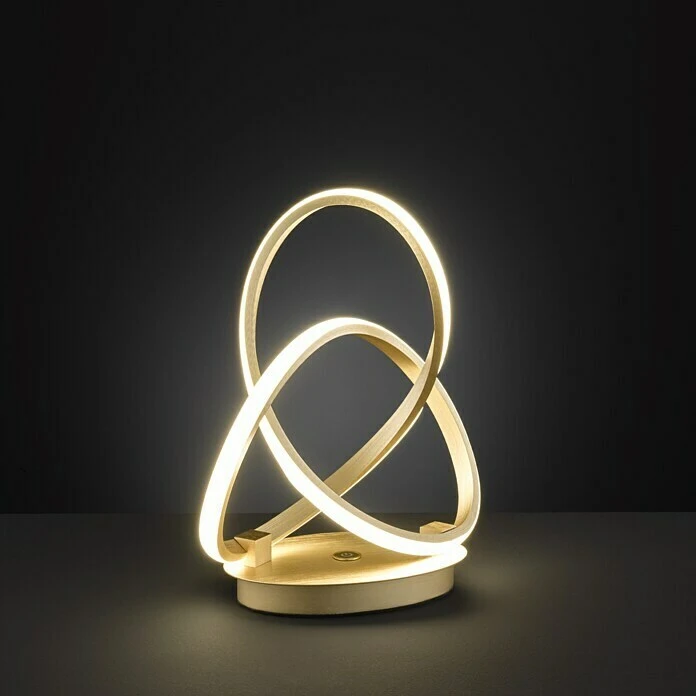 BAUHAUS WOFI Indigo LED-Tischleuchte 19 W, L X B X H: 28 X 14 X 33 Cm, Gold-matt, Warmweiß 3 BAUHAUS WOFI Indigo LED-Tischleuchte 19 W, L X B X H: 28 X 14 X 33 Cm, Gold-matt, Warmweiß