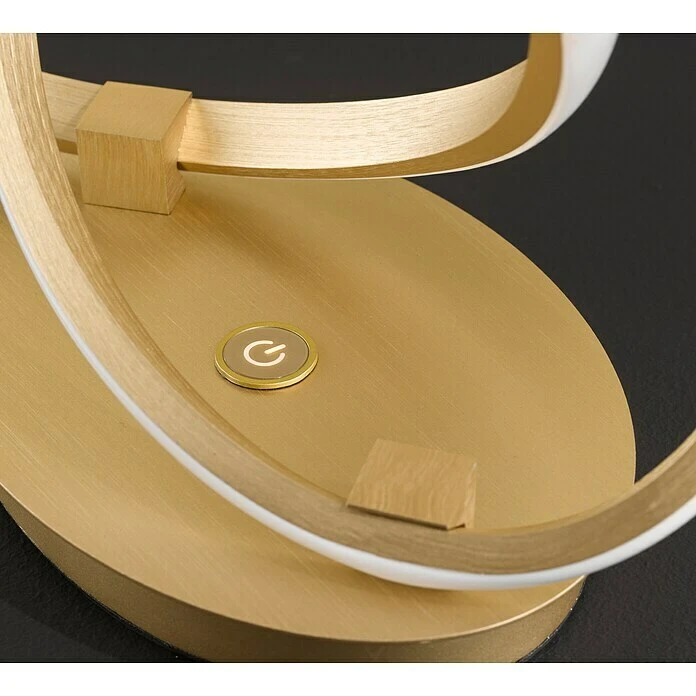 BAUHAUS WOFI Indigo LED-Tischleuchte 19 W, L X B X H: 28 X 14 X 33 Cm, Gold-matt, Warmweiß 6 BAUHAUS WOFI Indigo LED-Tischleuchte 19 W, L X B X H: 28 X 14 X 33 Cm, Gold-matt, Warmweiß – Bild 4