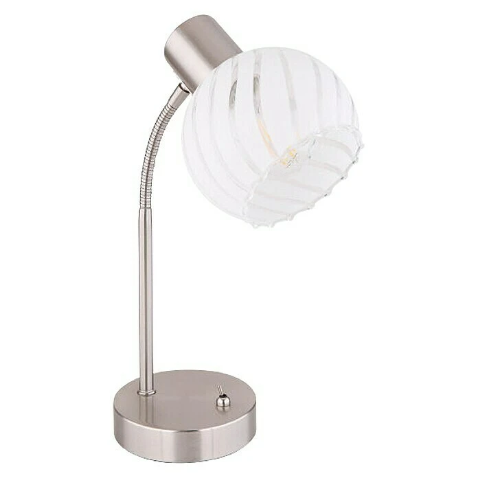 BAUHAUS Globo Tischleuchte Willy 40 W, L X B X H: 24 X 23 X 40 Cm, Nickel Matt, E27 3 BAUHAUS Globo Tischleuchte Willy 40 W, L X B X H: 24 X 23 X 40 Cm, Nickel Matt, E27