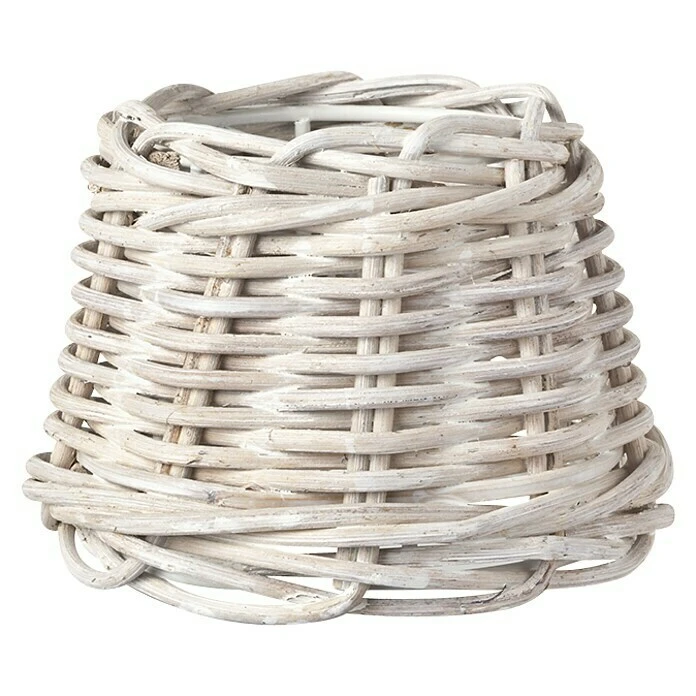 BAUHAUS Home Sweet Home Lampenschirm Roseau 12,5 Cm, Weiß, Rattan, Oval 3 BAUHAUS Home Sweet Home Lampenschirm Roseau 12,5 Cm, Weiß, Rattan, Oval