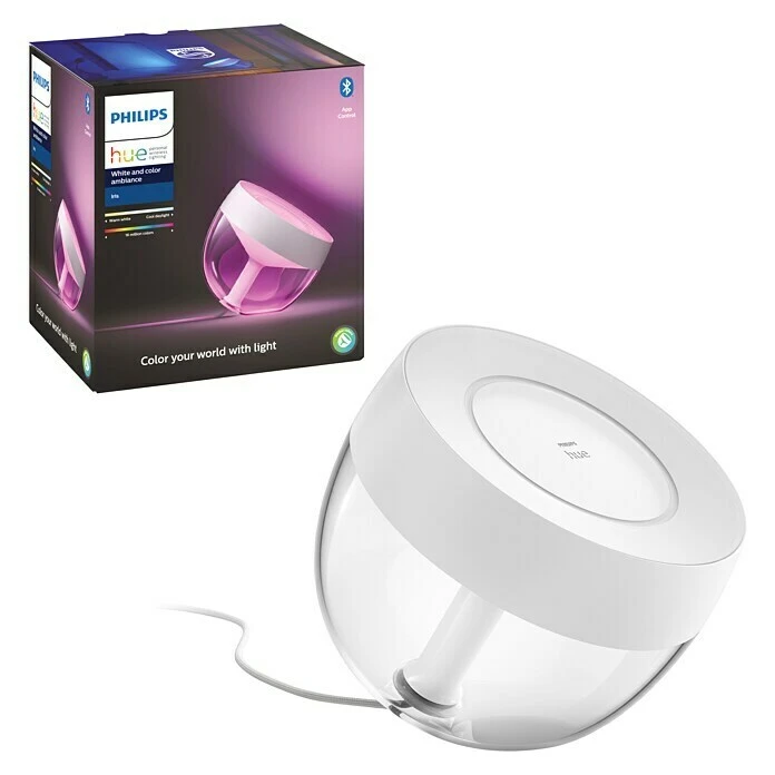 BAUHAUS Philips Hue LED-Tischleuchte Weiß/Transparent, Höhe: 19,4 Cm 5 BAUHAUS Philips Hue LED-Tischleuchte Weiß/Transparent, Höhe: 19,4 Cm – Bild 3
