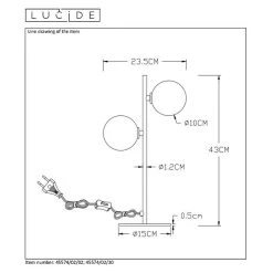 BAUHAUS Lucide Tycho Tischleuchte 56 W, L X B X H: 15 X 22 X 43 Cm, Gold, G9 11 BAUHAUS Lucide Tycho Tischleuchte 56 W, L X B X H: 15 X 22 X 43 Cm, Gold, G9 -Bauhaus Home 12 72