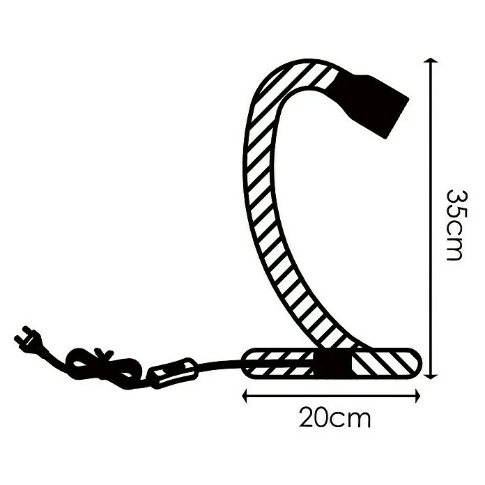 BAUHAUS Home Sweet Home Tischleuchte Pier 10 W, Beige, E27 6 BAUHAUS Home Sweet Home Tischleuchte Pier 10 W, Beige, E27 – Bild 4