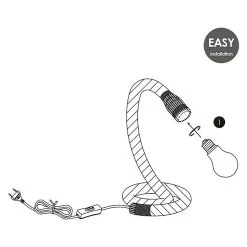 BAUHAUS Home Sweet Home Tischleuchte Pier 10 W, Beige, E27 11 BAUHAUS Home Sweet Home Tischleuchte Pier 10 W, Beige, E27 -Bauhaus Home 12 736