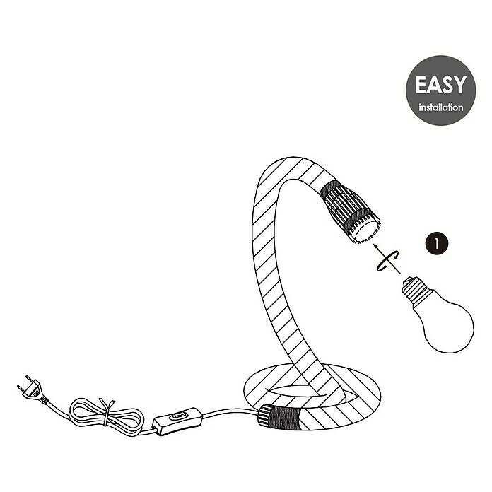 BAUHAUS Home Sweet Home Tischleuchte Pier 10 W, Beige, E27 7 BAUHAUS Home Sweet Home Tischleuchte Pier 10 W, Beige, E27 – Bild 5