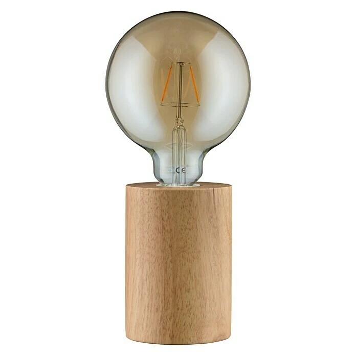 BAUHAUS Paulmann Neordic Tischleuchte Rund Talin 20 W, Ø X H: 90 Mm X 13 Cm, Hellbraun, E27 4 BAUHAUS Paulmann Neordic Tischleuchte Rund Talin 20 W, Ø X H: 90 Mm X 13 Cm, Hellbraun, E27 – Bild 2