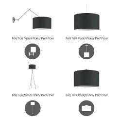 BAUHAUS Home Sweet Home Lampenschirm Bling Ø X H: 450 Mm X 23 Cm, Anthrazit 12 BAUHAUS Home Sweet Home Lampenschirm Bling Ø X H: 450 Mm X 23 Cm, Anthrazit -Bauhaus Home 12 745