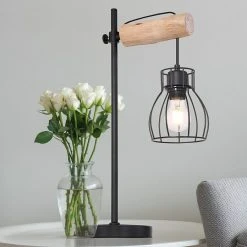 BAUHAUS Globo Mina Tischleuchte 40 W, L X B X H: 3,3 X 18 X 55 Cm