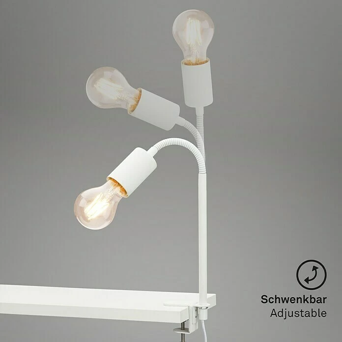 BAUHAUS Briloner Klemmleuchte Krampo Weiß 7 BAUHAUS Briloner Klemmleuchte Krampo Weiß – Bild 5