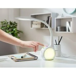 BAUHAUS Globo LED-Tischleuchte 5,2 W, L X B X H: 30 X 13,5 X 53 Cm, Weiß, Transparent, Tageslichtweiß -Bauhaus Home 12 776