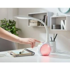 BAUHAUS Globo LED-Tischleuchte 5,2 W, L X B X H: 30 X 13,5 X 53 Cm, Weiß, Transparent, Tageslichtweiß -Bauhaus Home 12 777