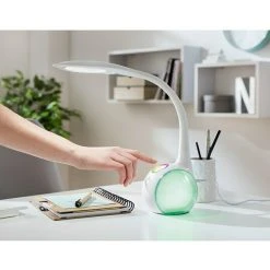 BAUHAUS Globo LED-Tischleuchte 5,2 W, L X B X H: 30 X 13,5 X 53 Cm, Weiß, Transparent, Tageslichtweiß -Bauhaus Home 12 778