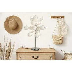 BAUHAUS Deko-Tischleuchte Weiß, G9