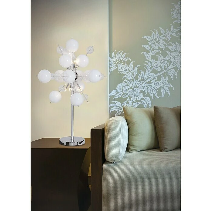 BAUHAUS Deko-Tischleuchte Weiß, G9 5 BAUHAUS Deko-Tischleuchte Weiß, G9 – Bild 3